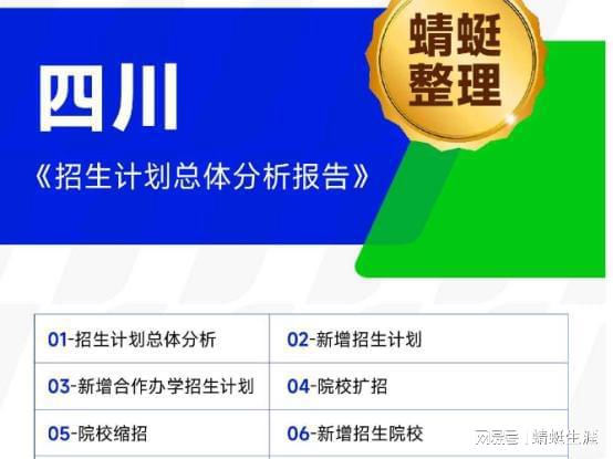 PG电子官方网站蜻蜓生涯发布2024年《四川省招生计划总体分析报告》！(图1)